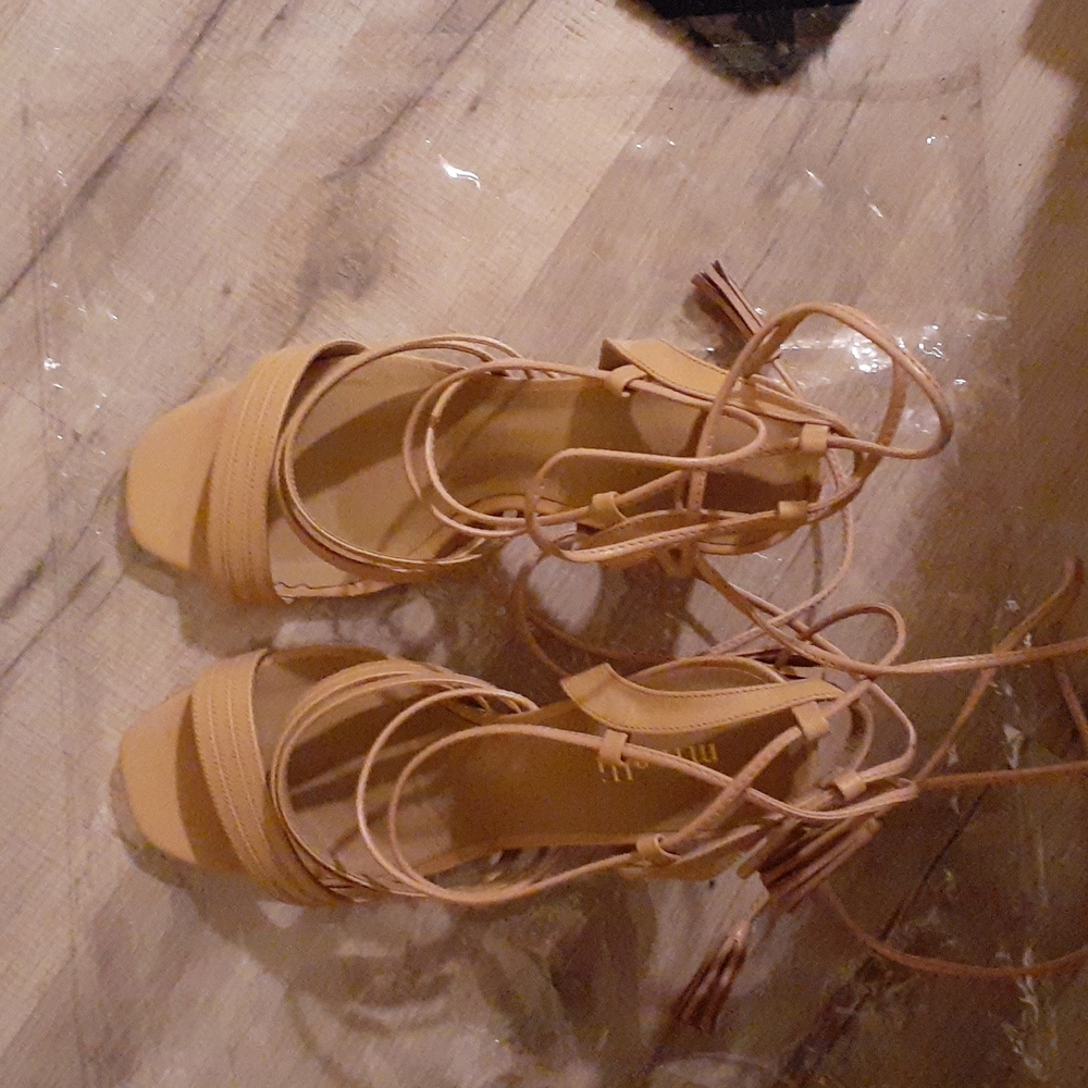 MINELLI BRAZIL SHOES SIZE 40 (9 -9.5) LEG WRAP - Picture 7 of 7